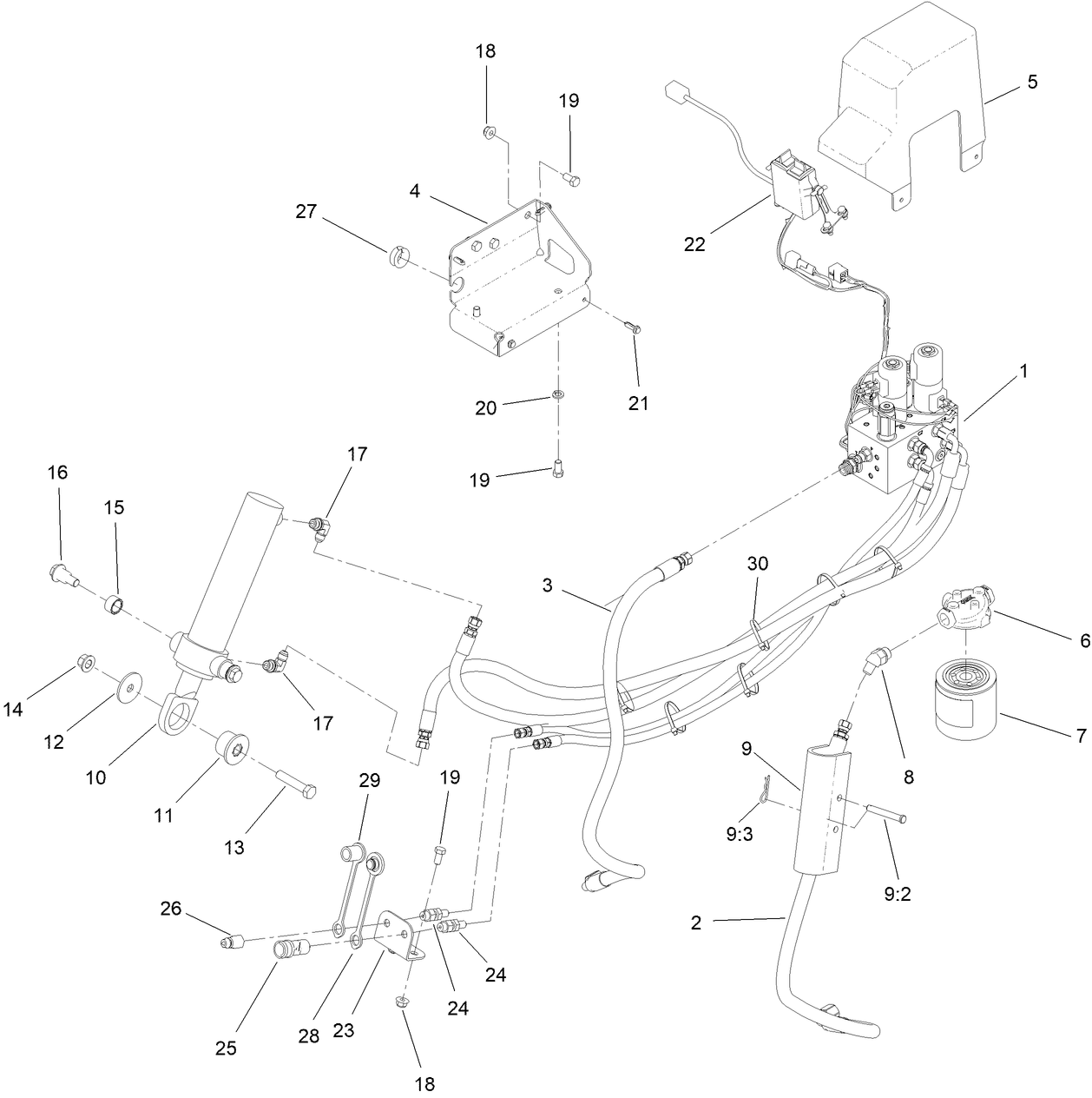 Low Flow Hydraulics Assembly