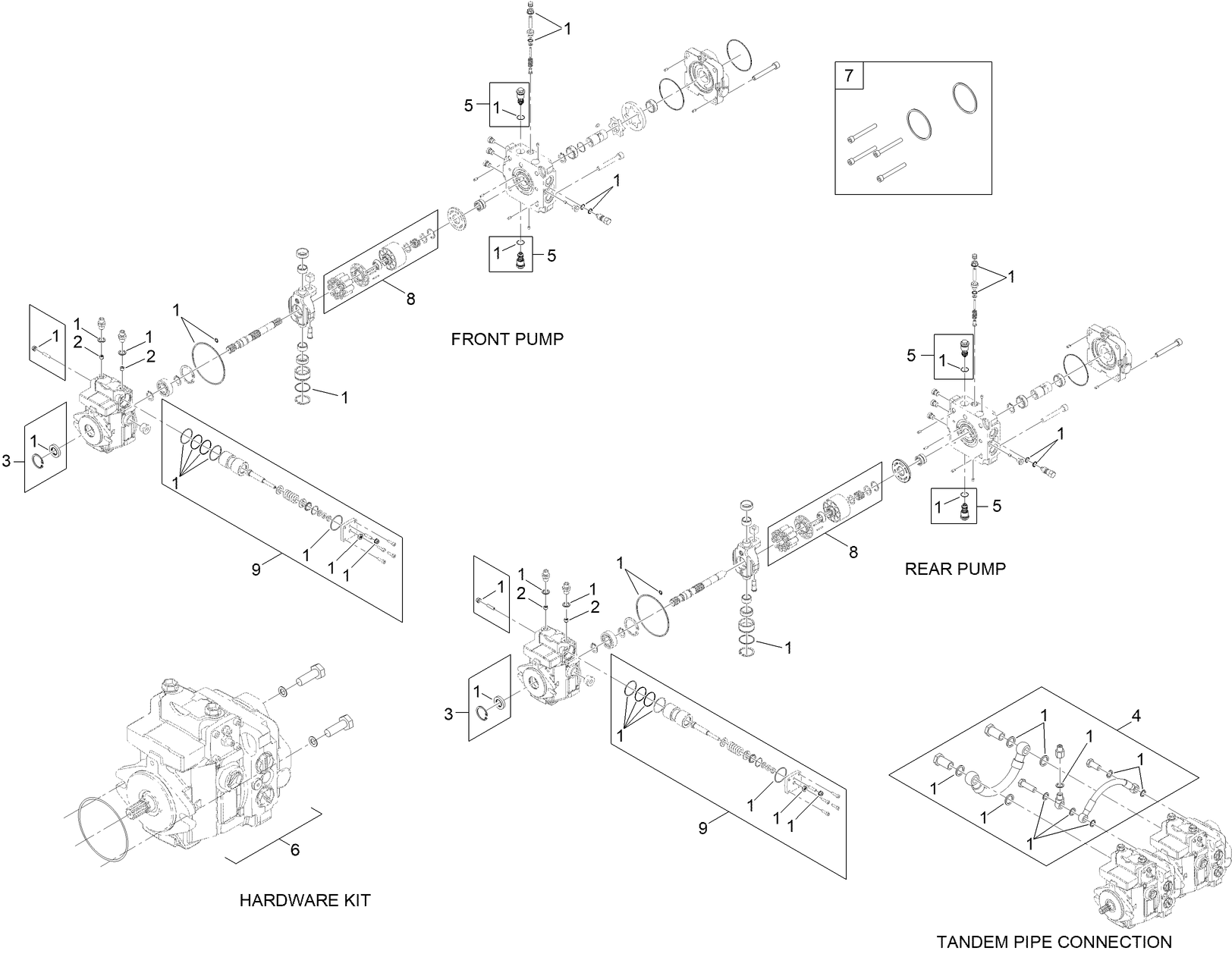 Tandem Pump Assembly No. 139-4733