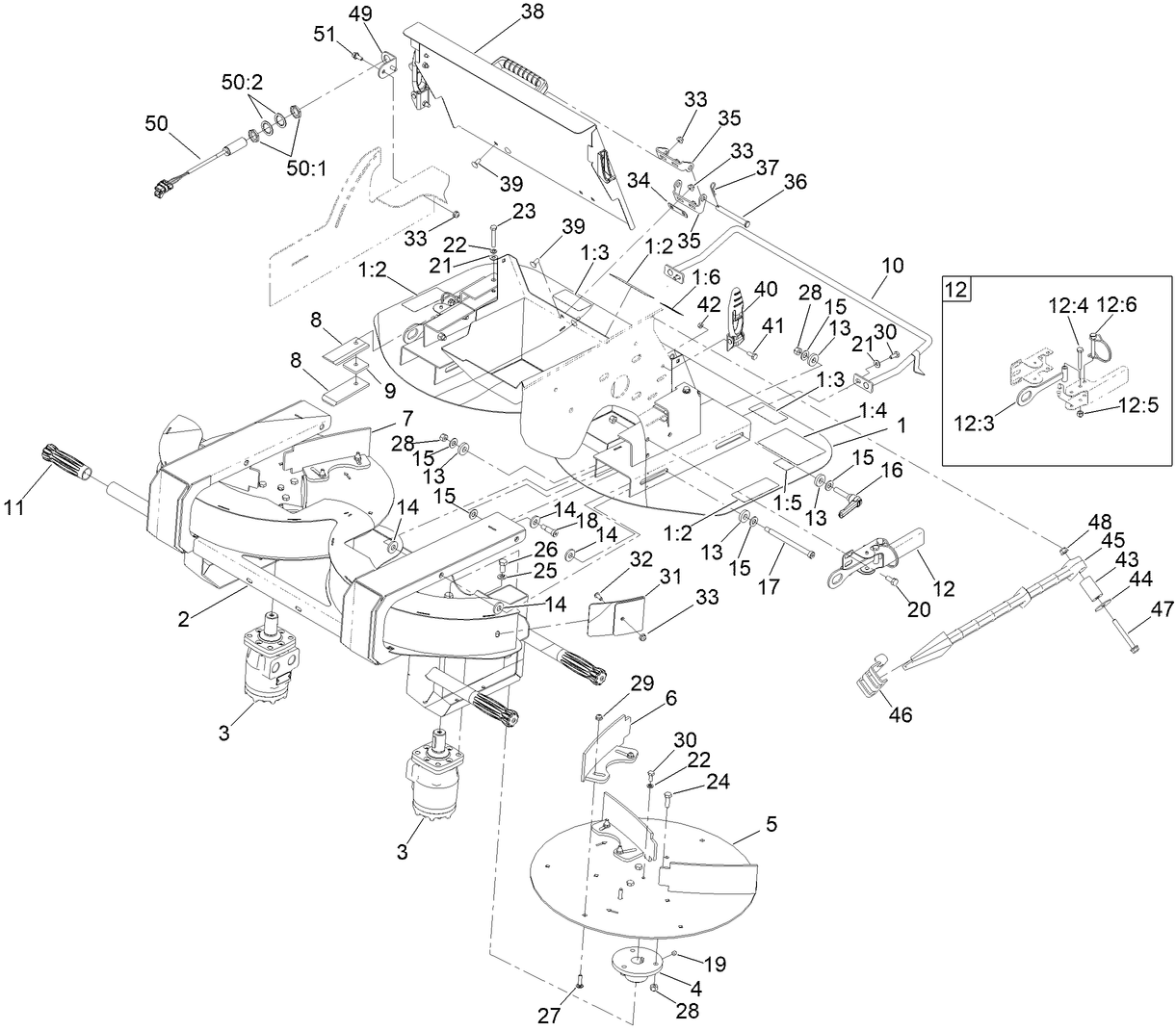 Twin Spinner Interlock Assembly