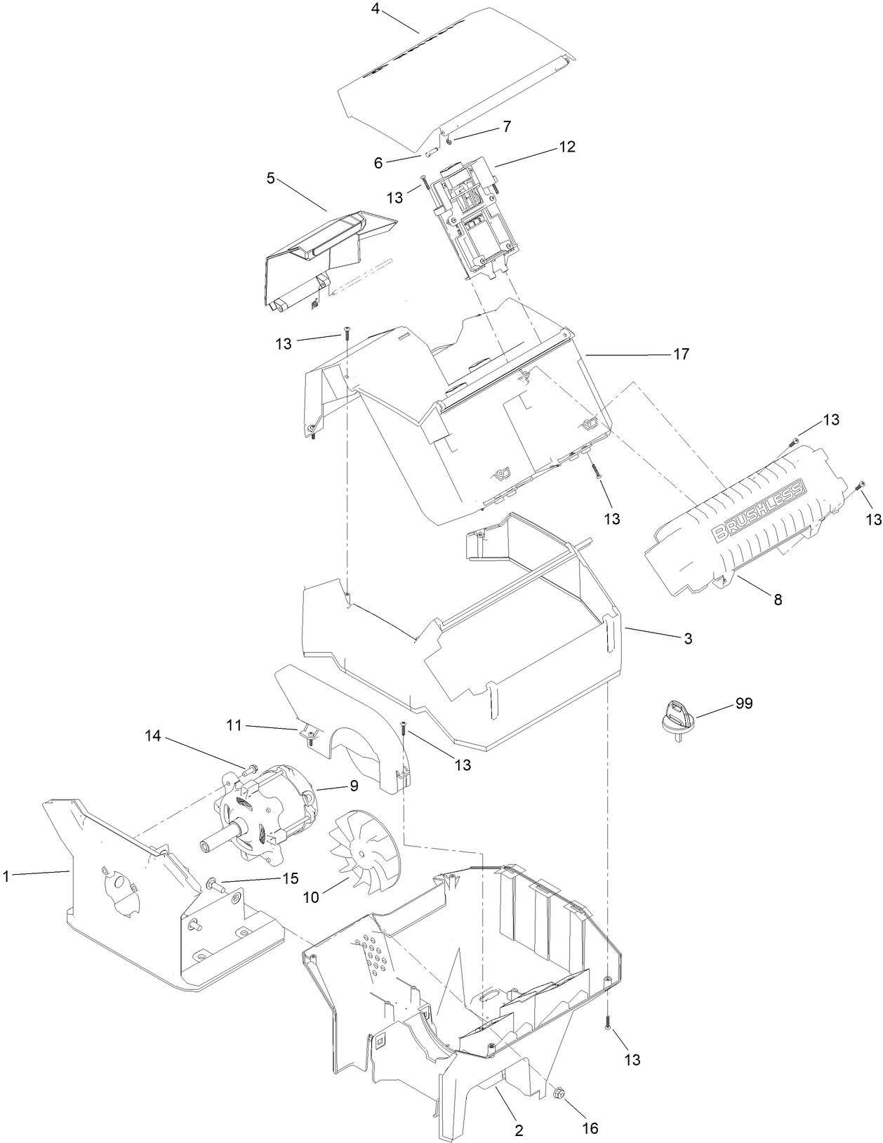 60 Volt Powerhead Assembly No. 139-5315