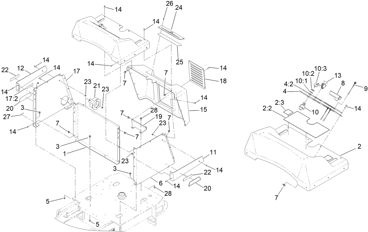 Tower and Hood Assembly