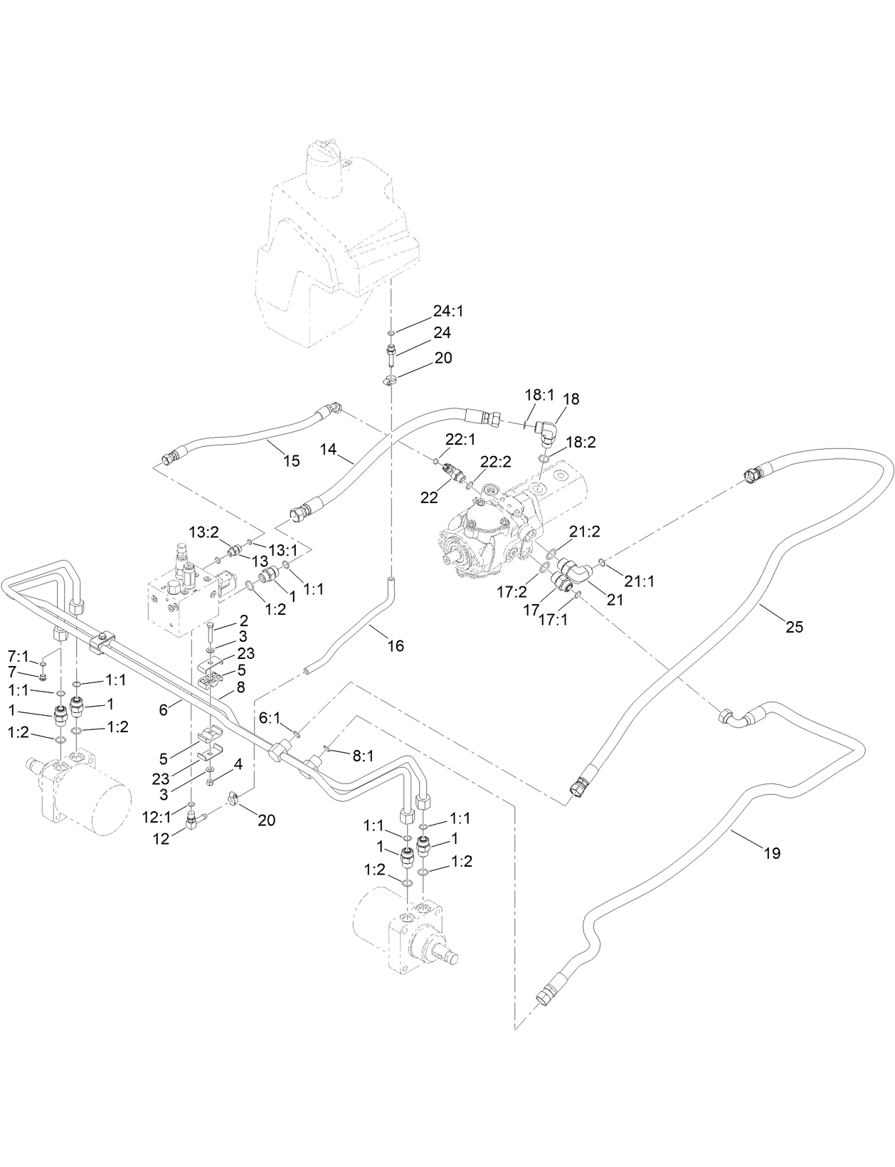 Hydraulic Traction Circuit Assembly