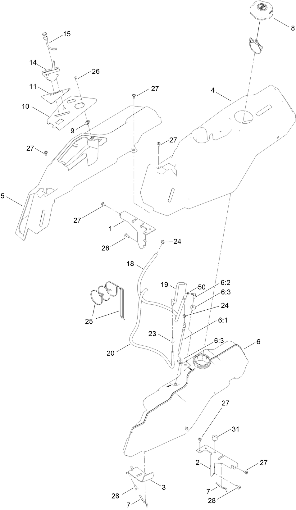 Fuel and Body Styling Assembly