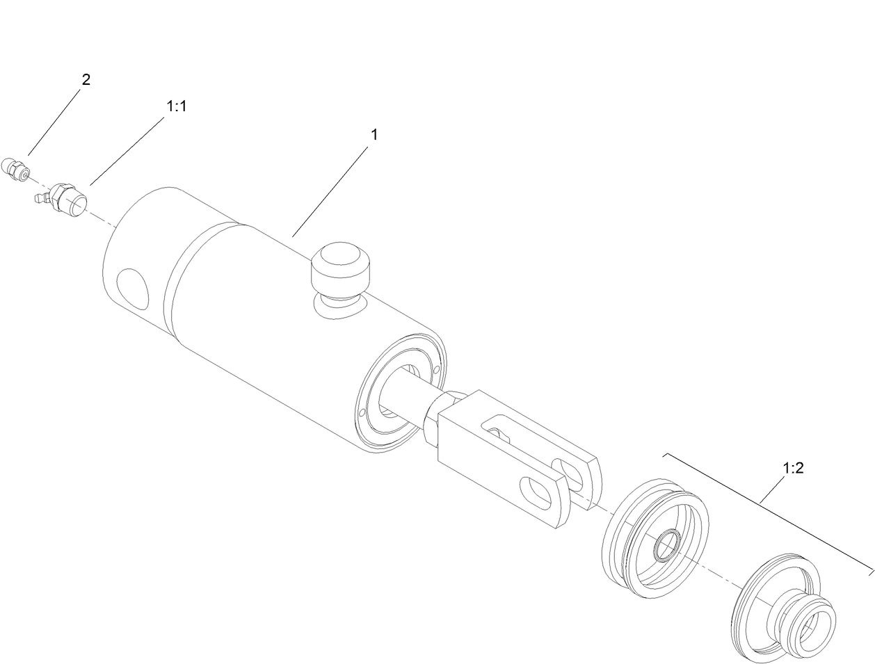 Hydraulic Cylinder Service Kit Assembly No. 145-4593