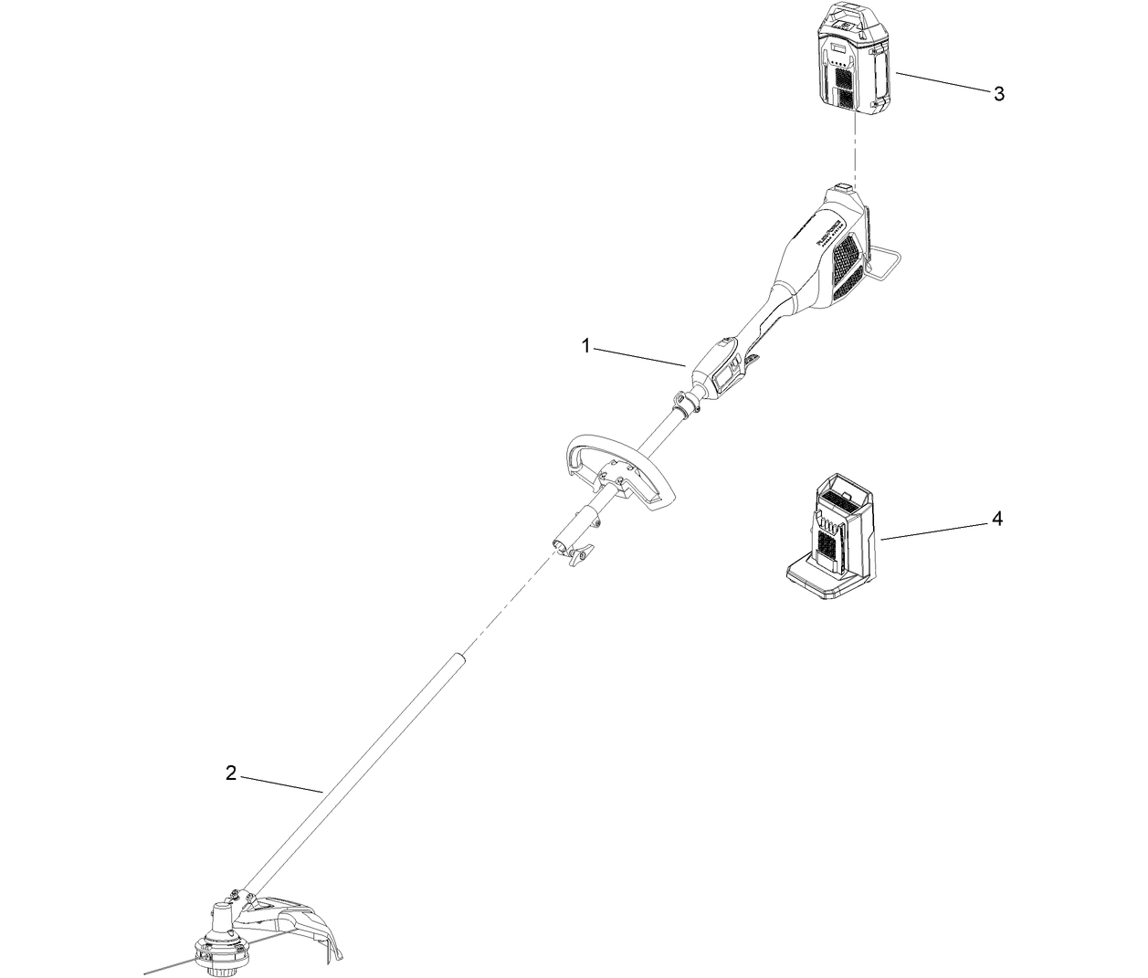 Flex-Force Power System  60V MAX String Trimmer Assembly