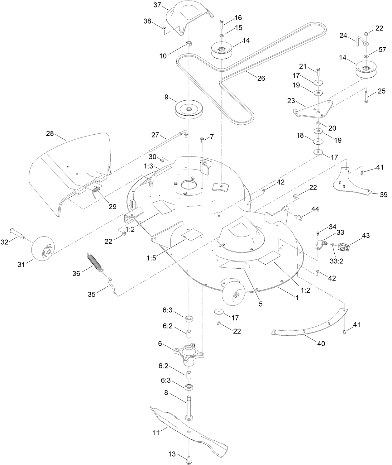 42 Inch Deck Assembly