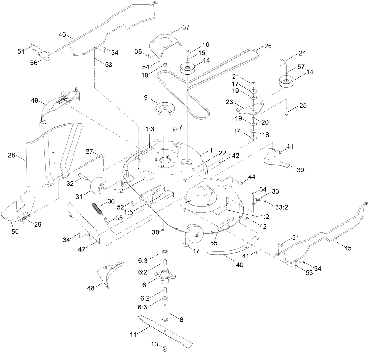 42 Inch Deck and Decal Assembly