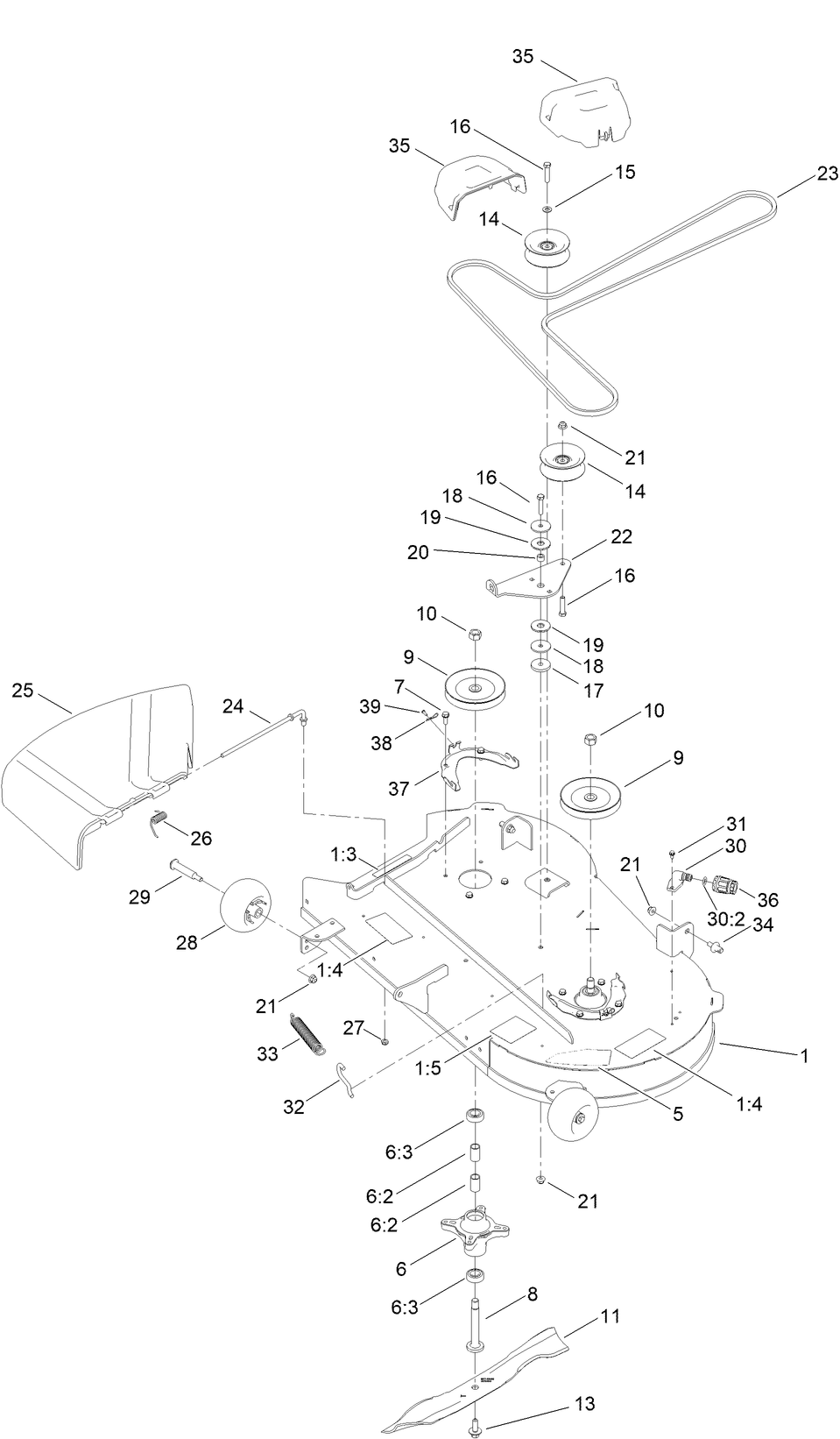 42in Deck and Decal Assembly