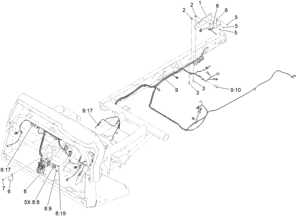 Front and Rear Wire Harness Assembly