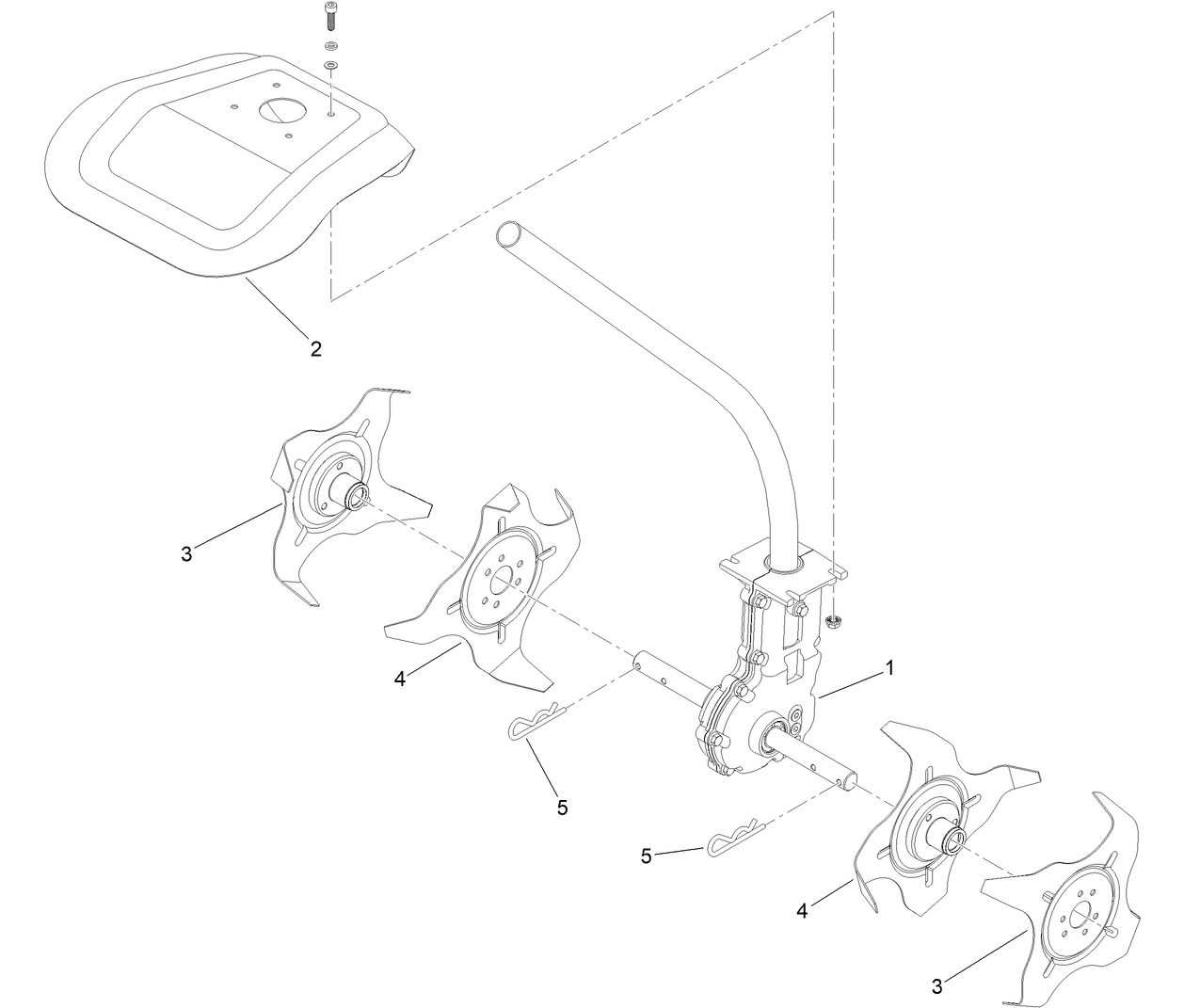 Cultivator Attachment Assembly  Flex-Force Power System 60V MAX