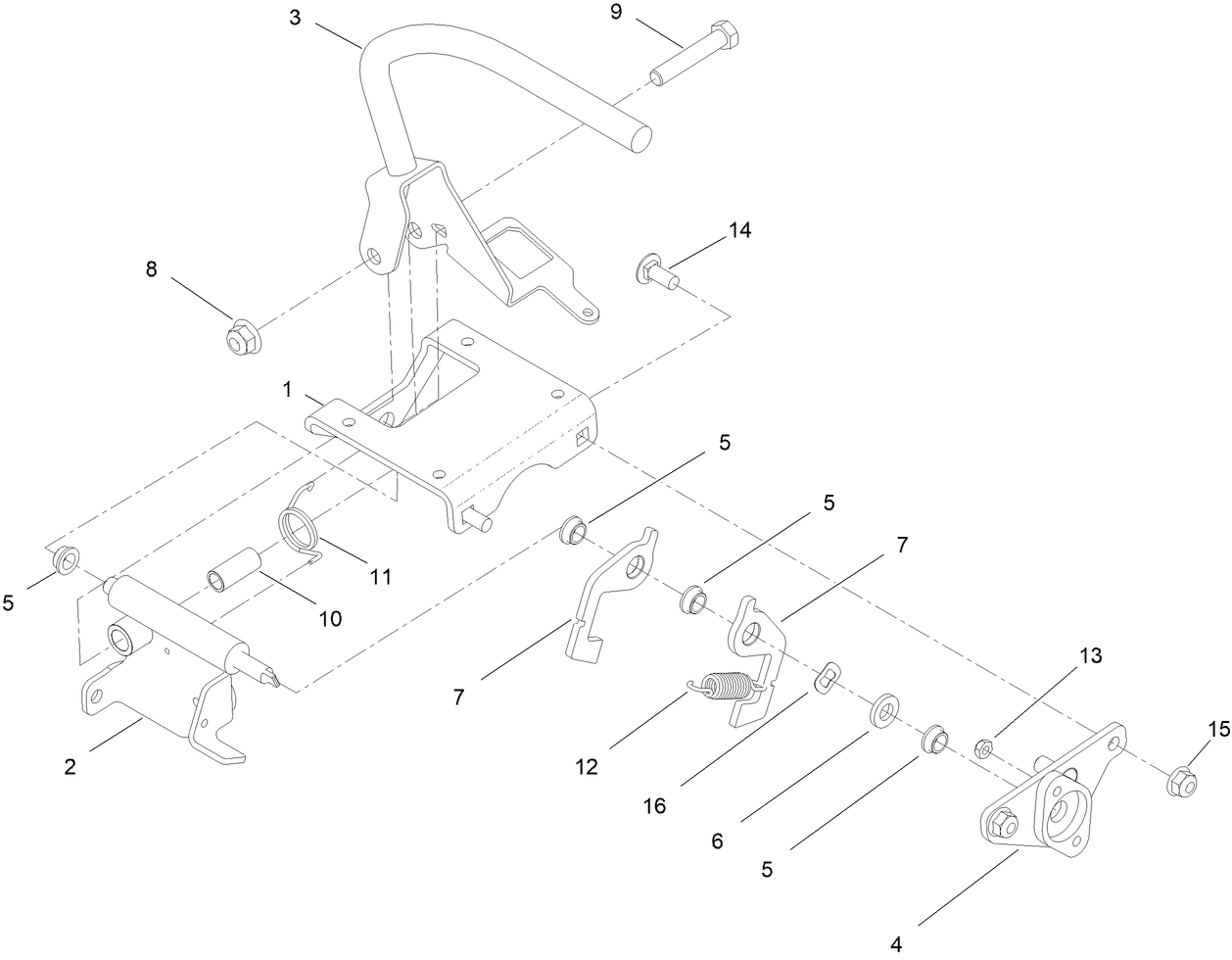 RH Control Handle Assembly No. 144-1422