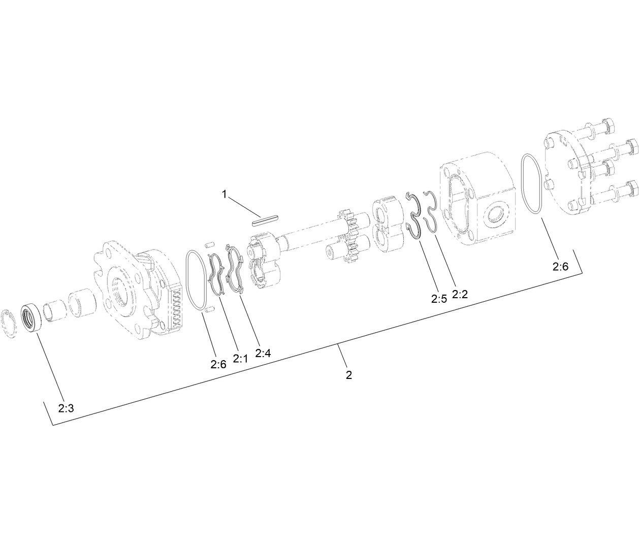 Hydraulic Pump Assembly No. 126-9796