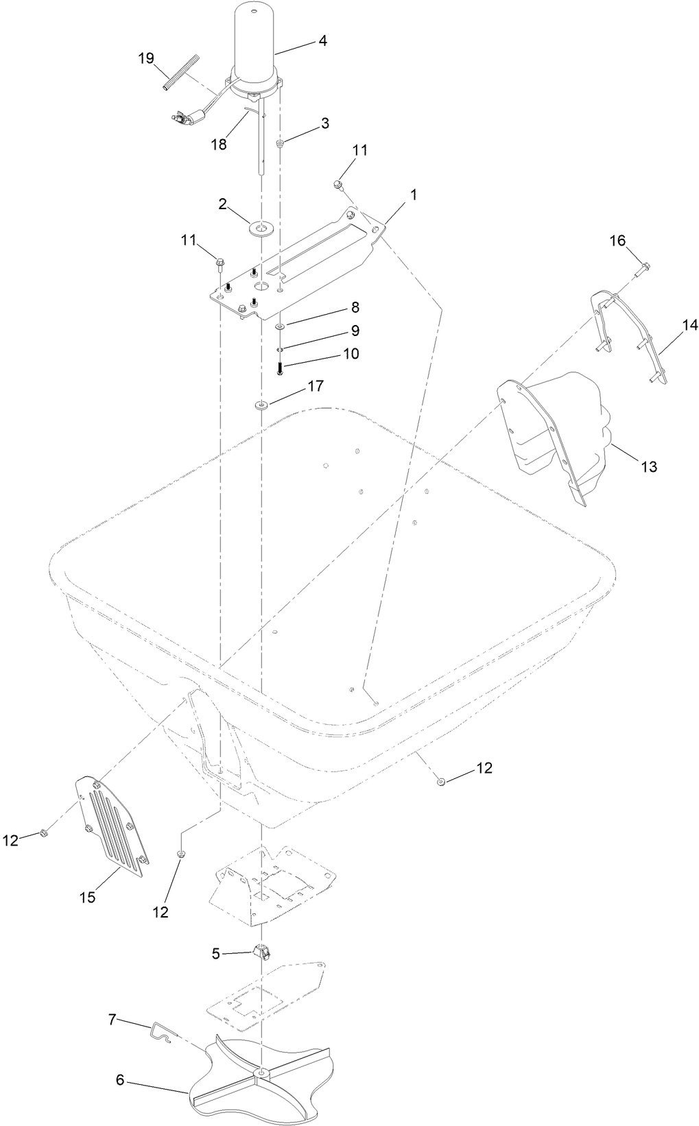 Hopper Motor Assembly