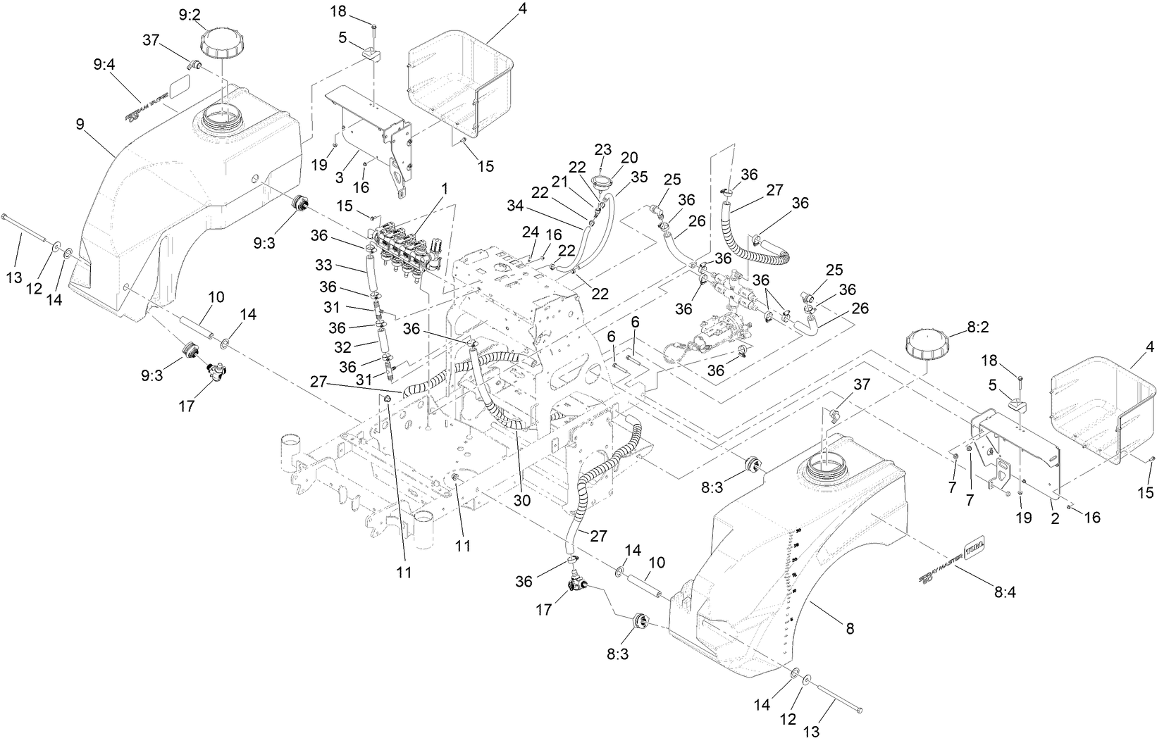 Sprayer Tanks Assembly