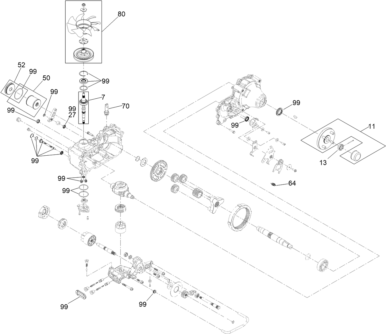 LH Transaxle Assembly No. 138-6076