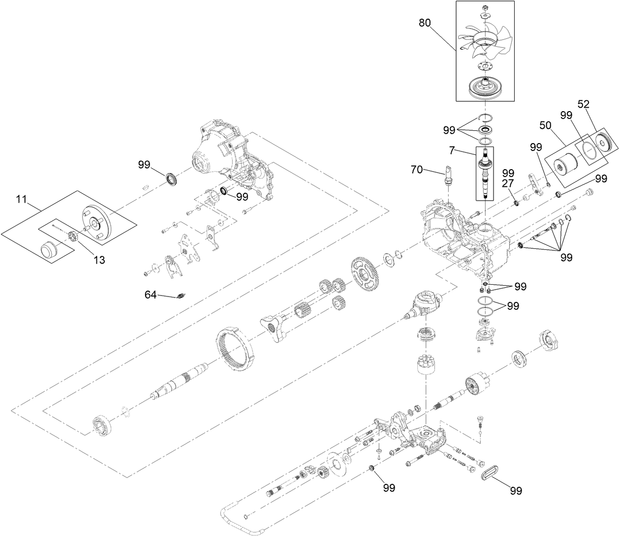 RH Transaxle Assembly No. 138-6077