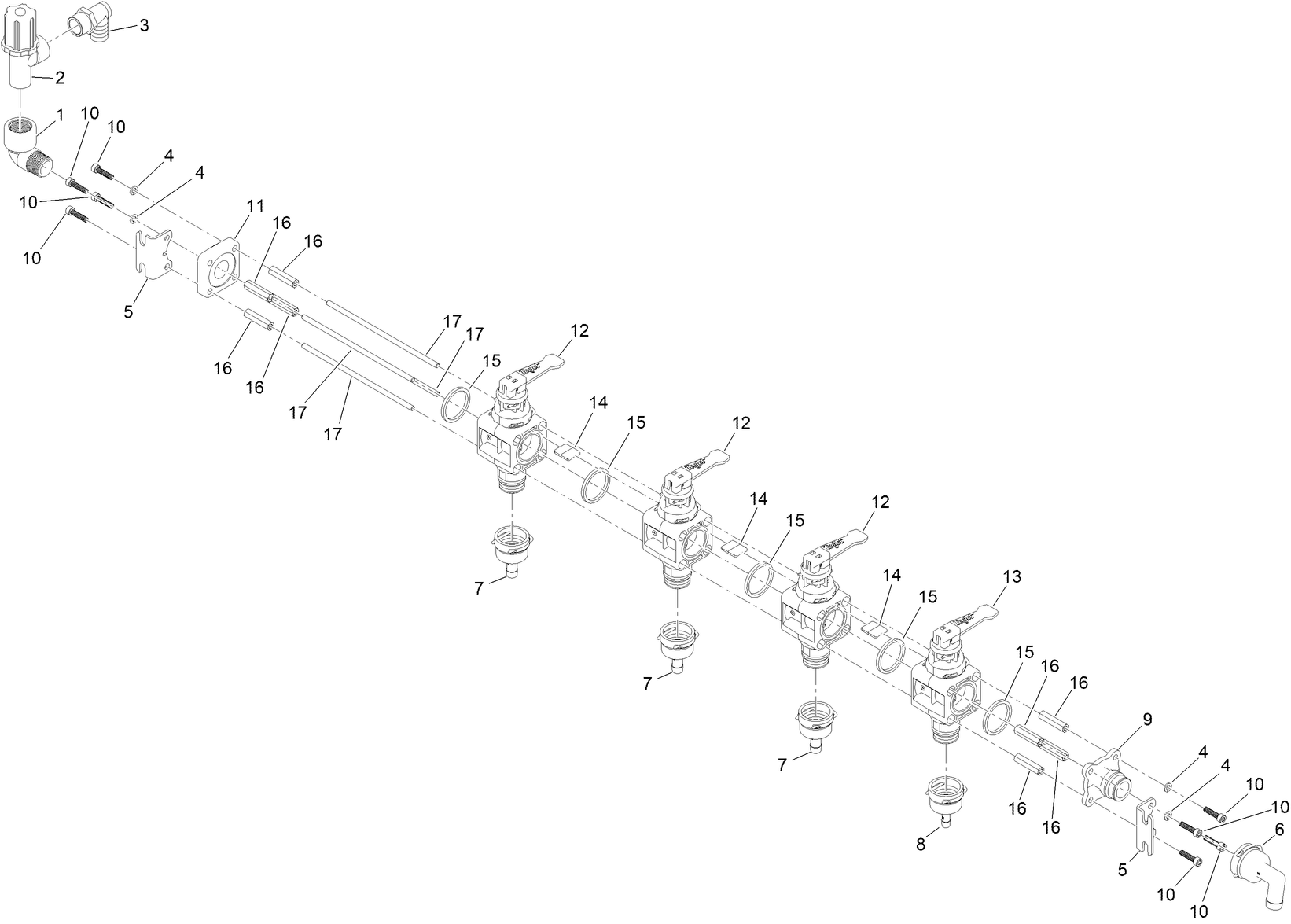 Sprayer Manifold Assembly No. 142-7050