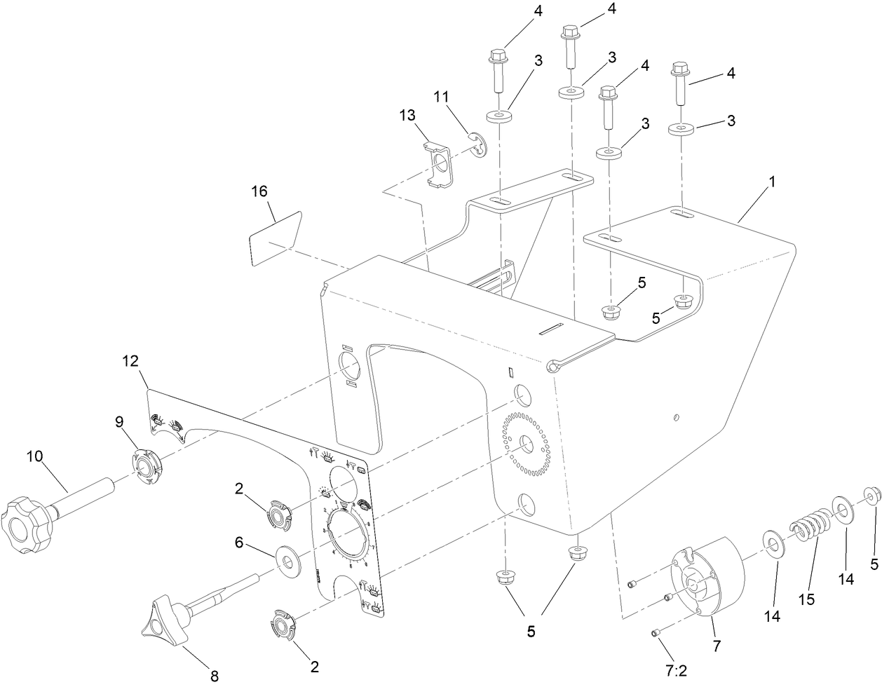 Hopper Console Assembly