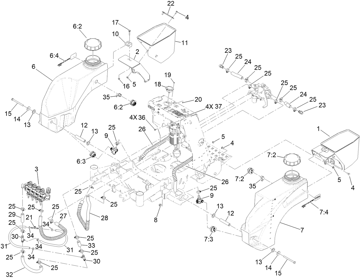 Sprayer Tanks Assembly