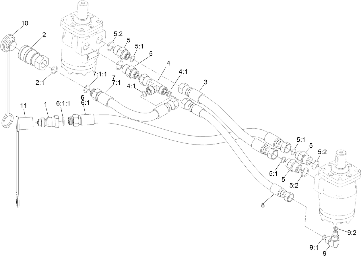 Hydraulic Hose and Fitting Assembly