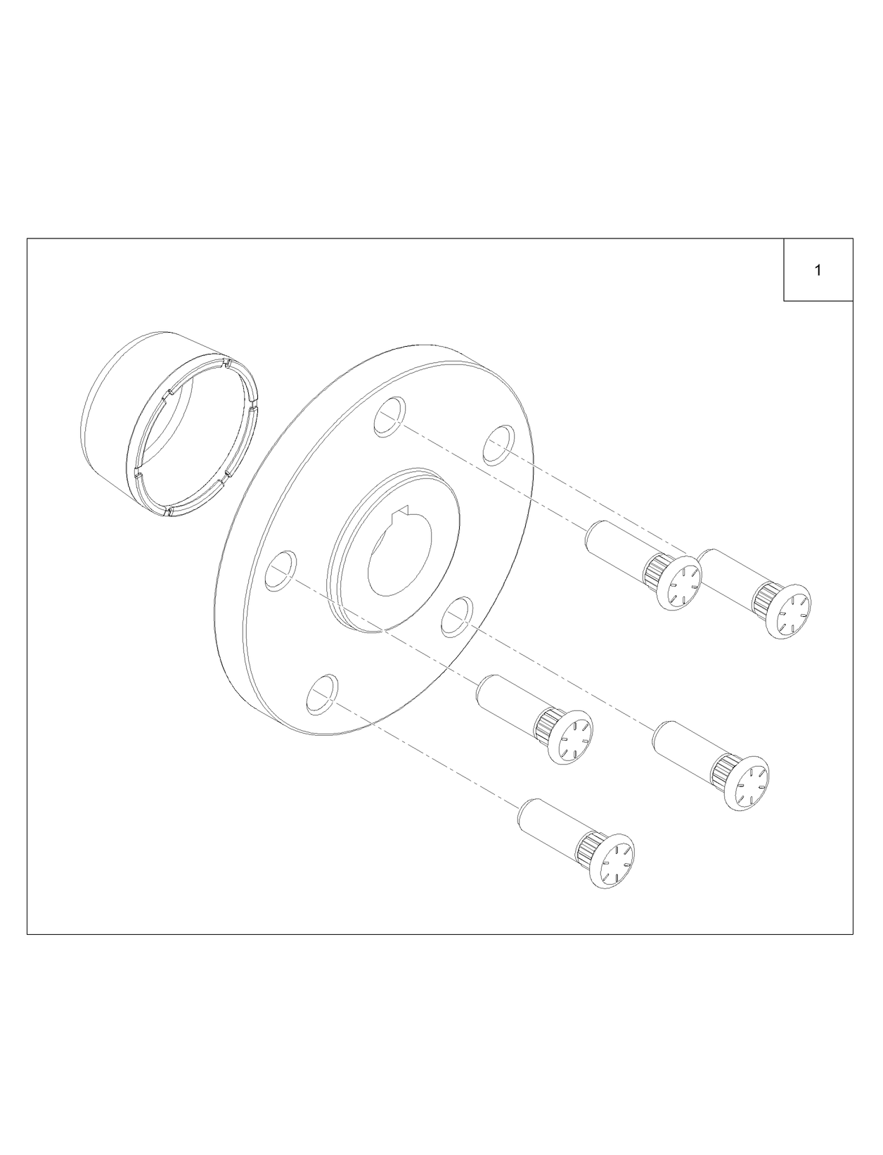 5 Stud Wheel Hub Kit Assembly No. 135-5333