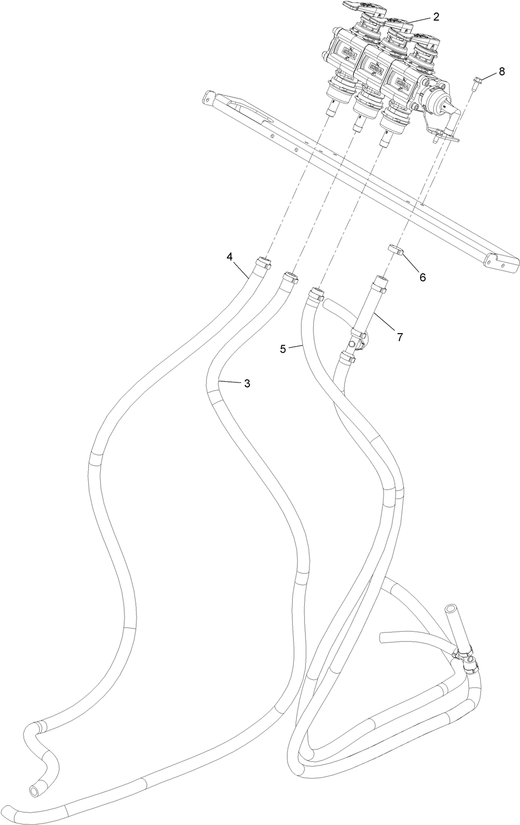 Control Valve Manifold and Hose Assembly