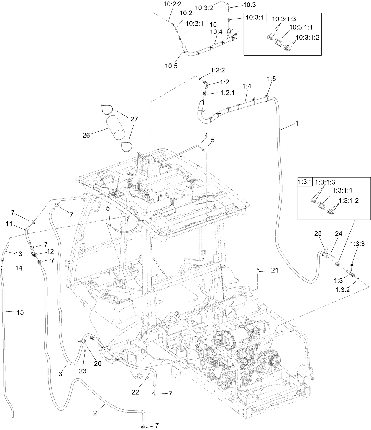 Left Side Hose Assembly