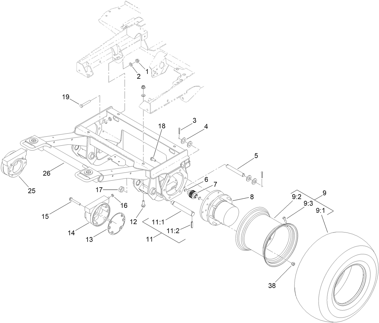 Front Frame and Steering Assembly
