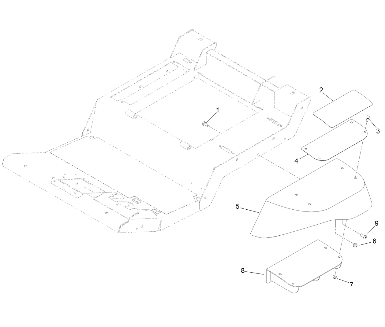 Fender and Step Support Assembly