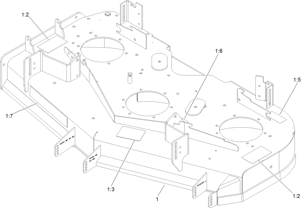 Deck Decal Assembly No. 144-6586