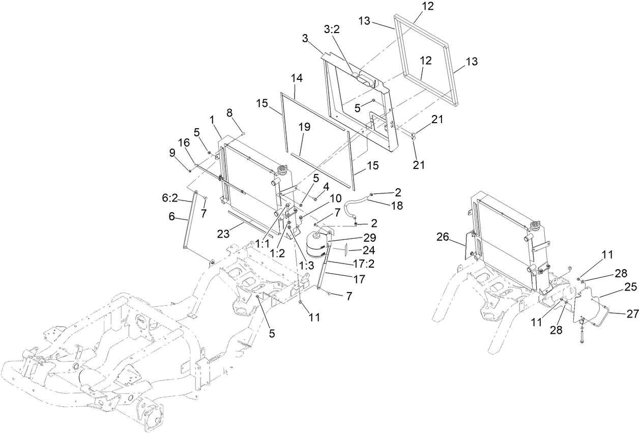 Radiator and Cooler Assembly