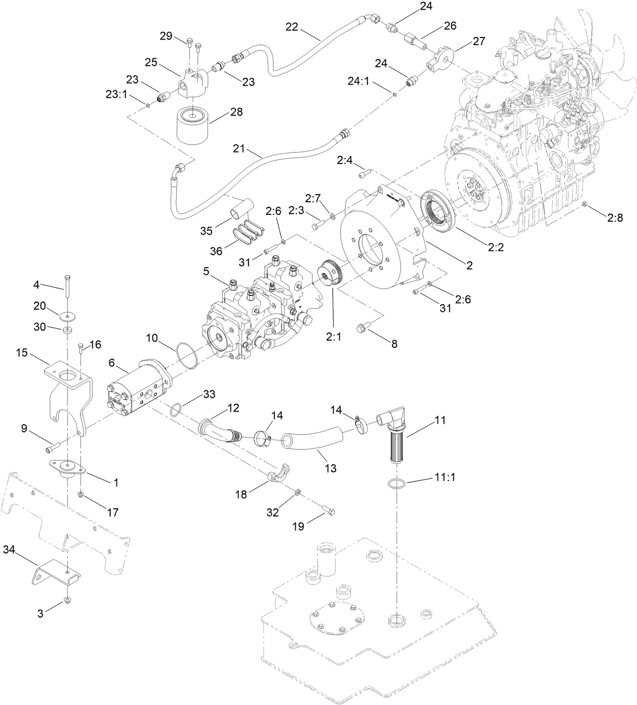 Tandem Pump and Gear Pump Assembly