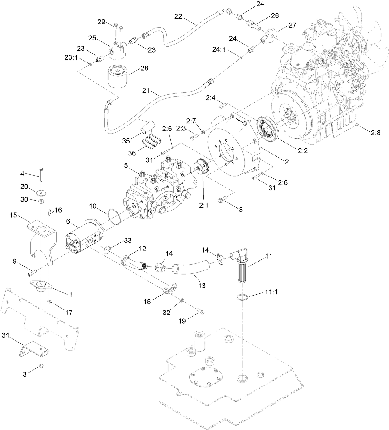 Tandem Pump and Gear Pump Assembly