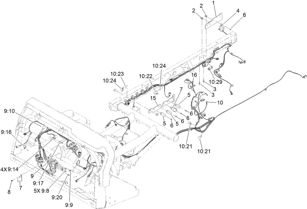 Front and Rear Wire Harness Assembly