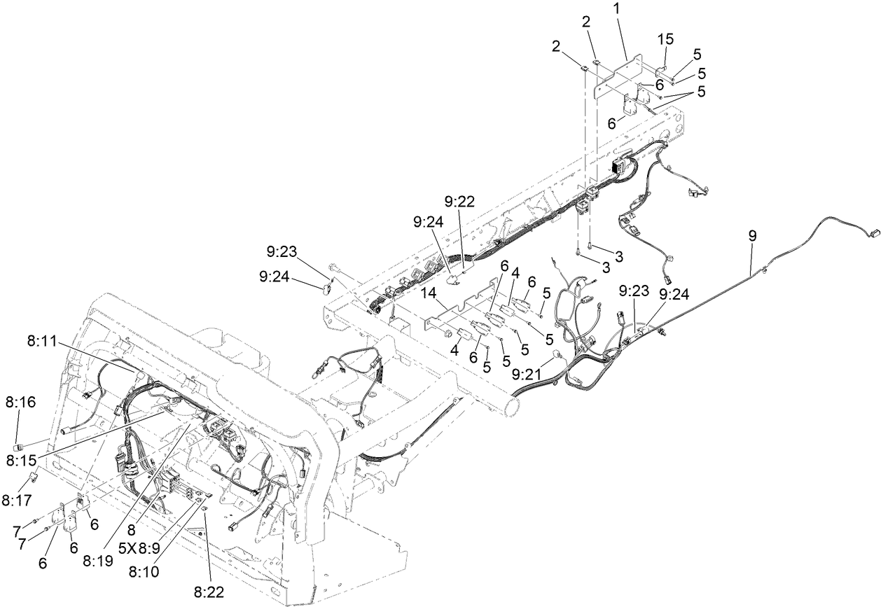 Front and Rear Wire Harness Assembly