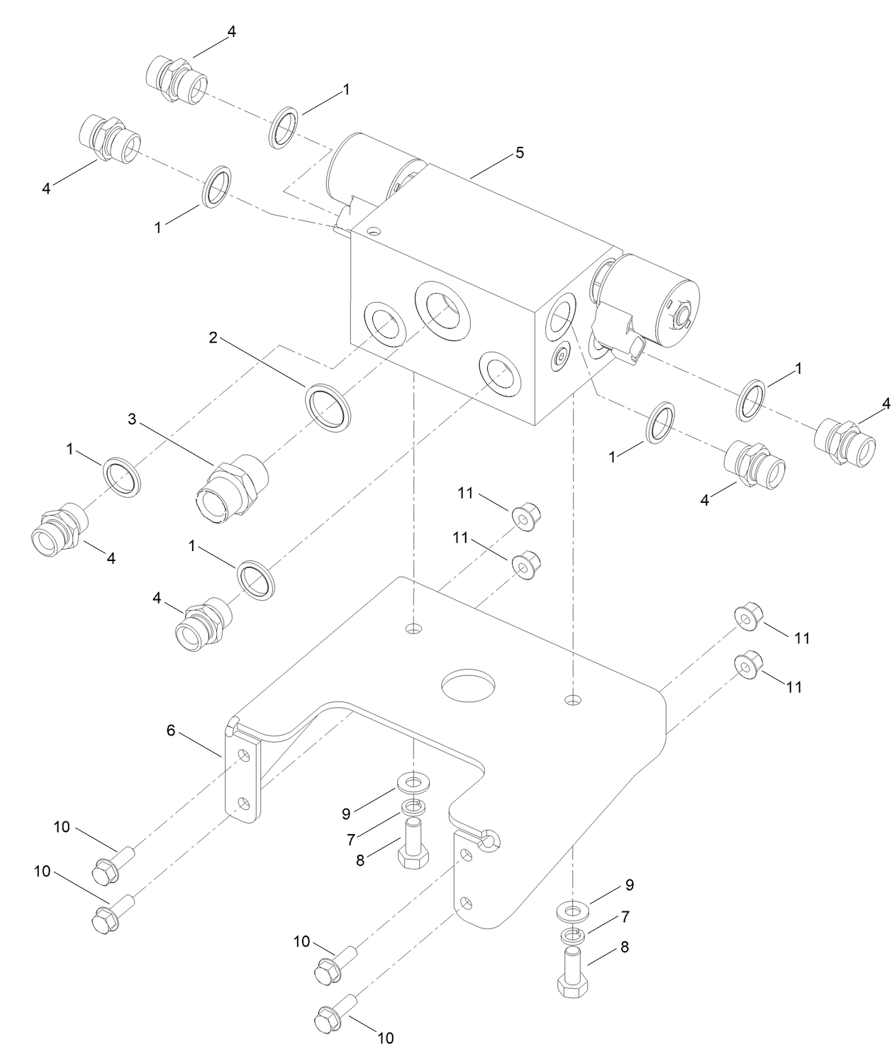 Rear Transmission Manifold Assembly