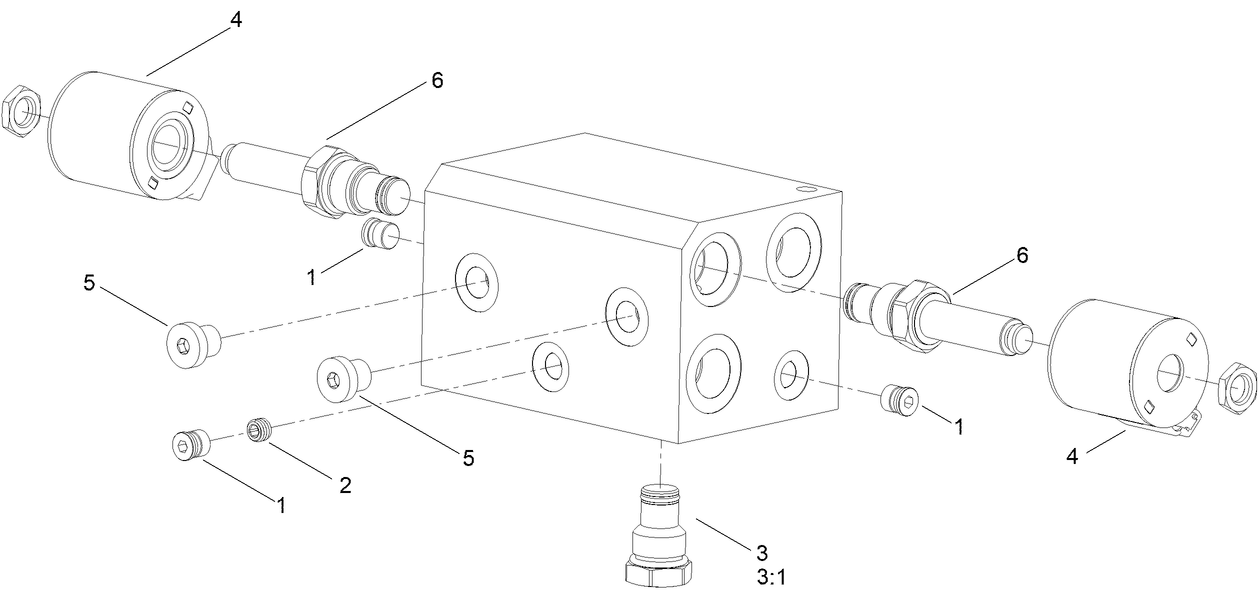 Hydraulic Manifold Assembly No. 134-6717