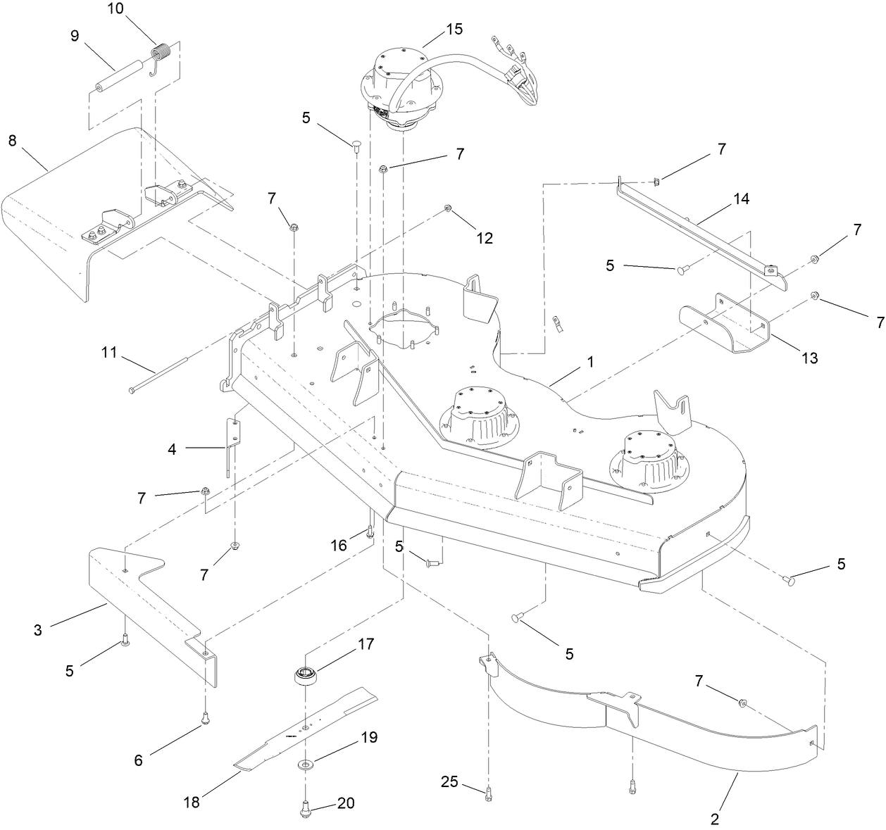 52 Inch Deck Assembly