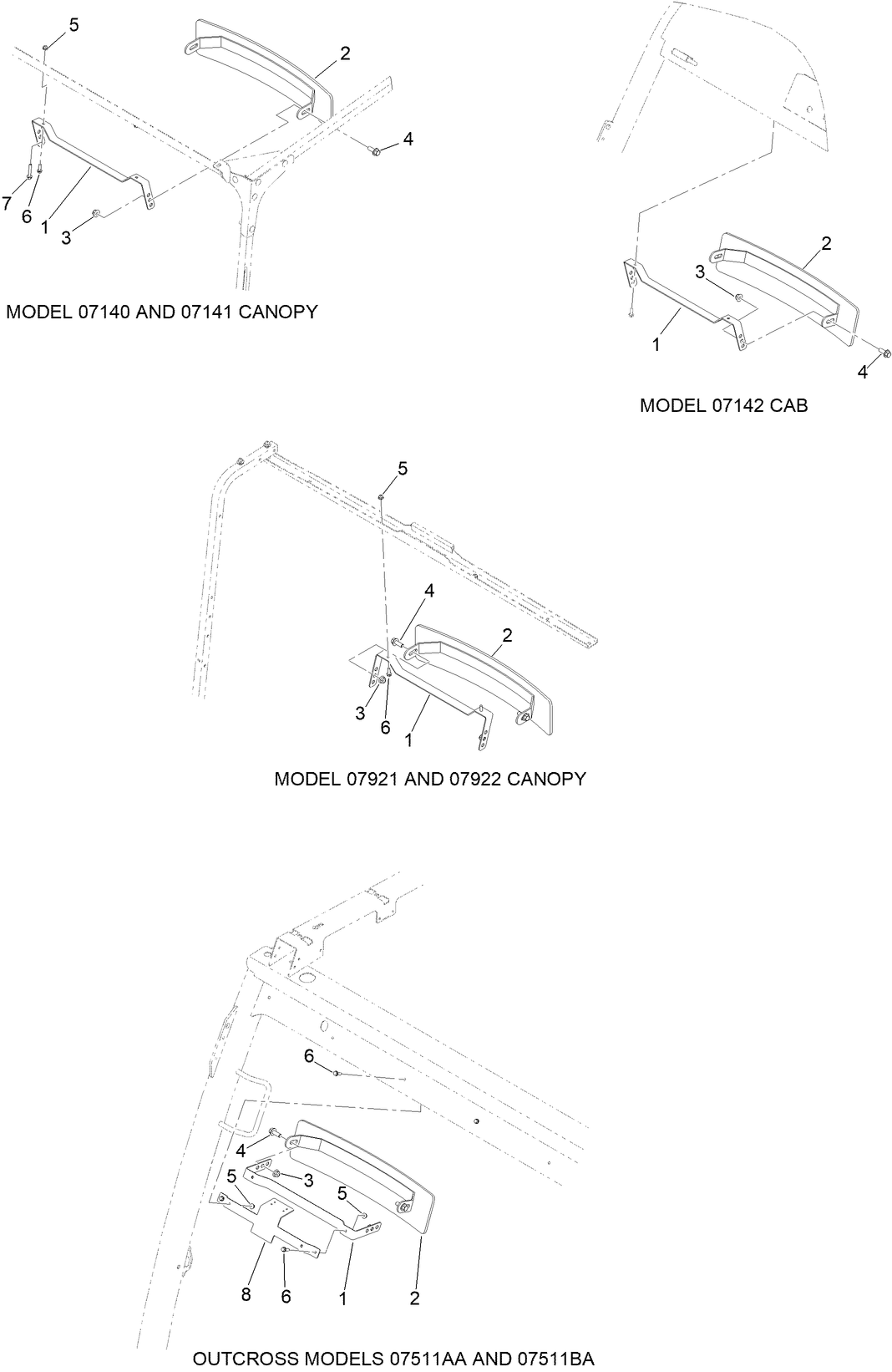 Wide Angle Mirror Assembly No. 133-1038