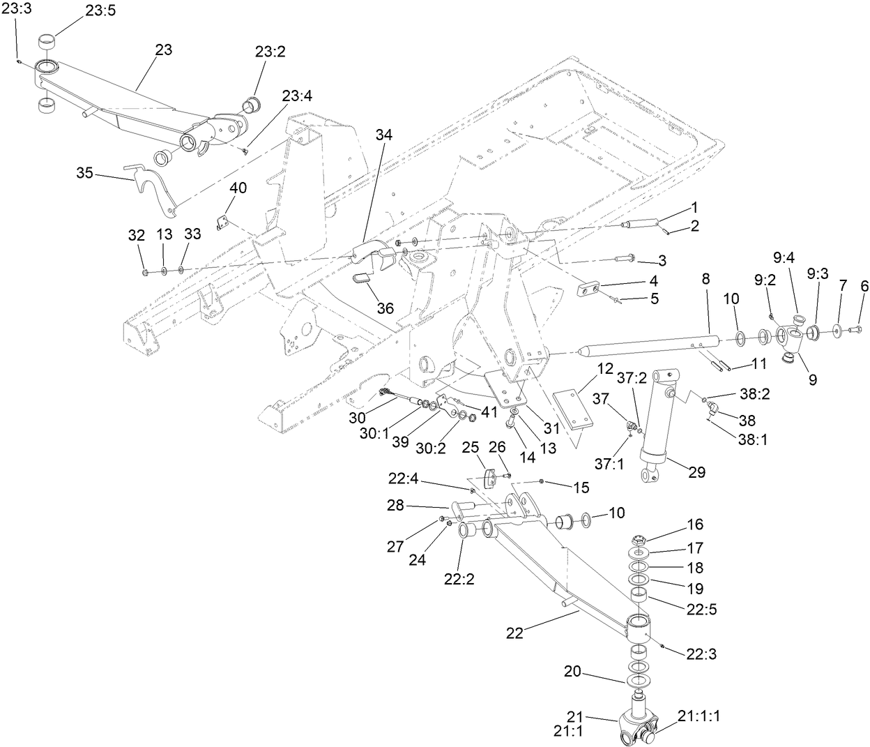 Wing Lift Arm Assembly