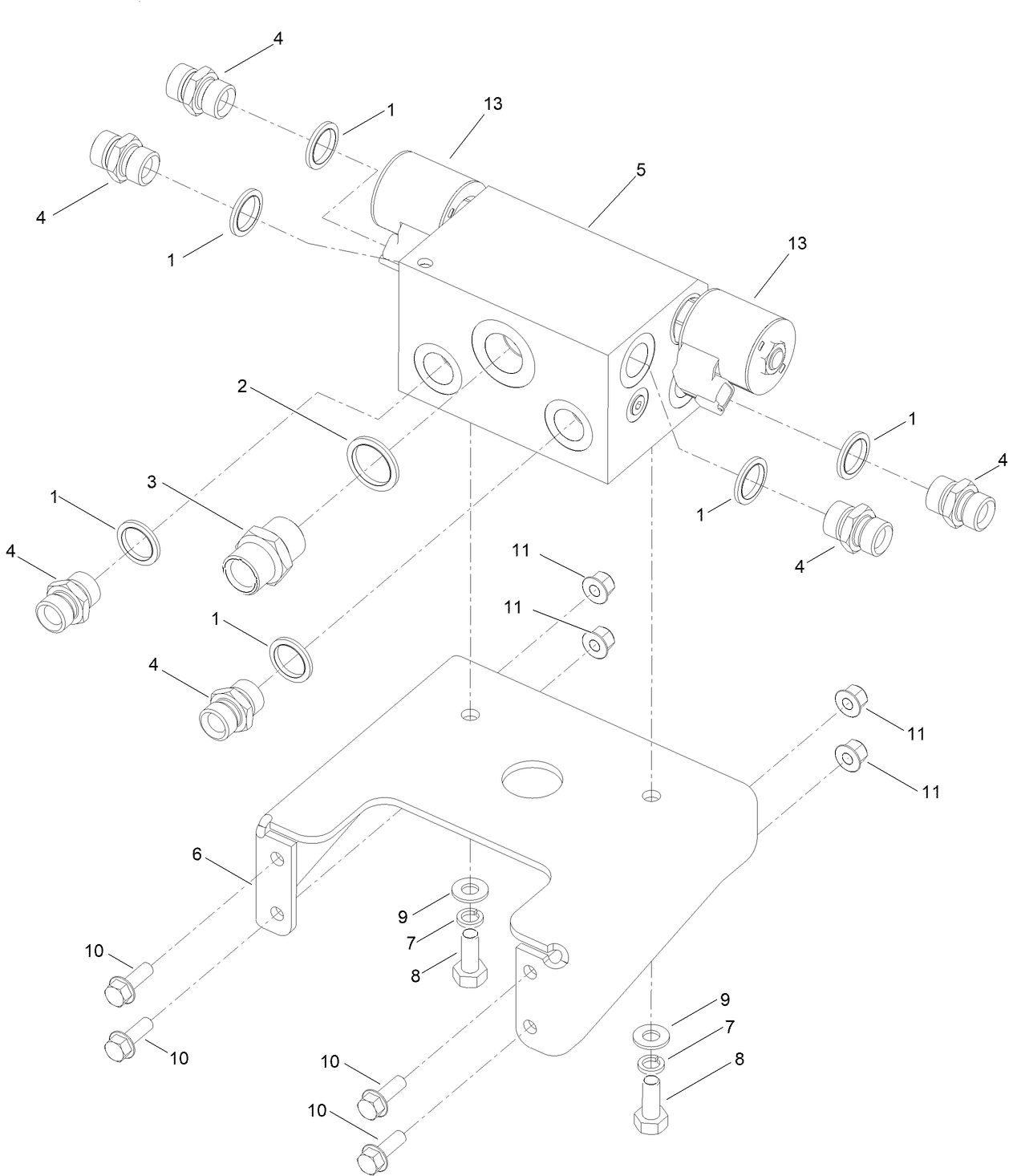 Front Transmission Manifold Assembly