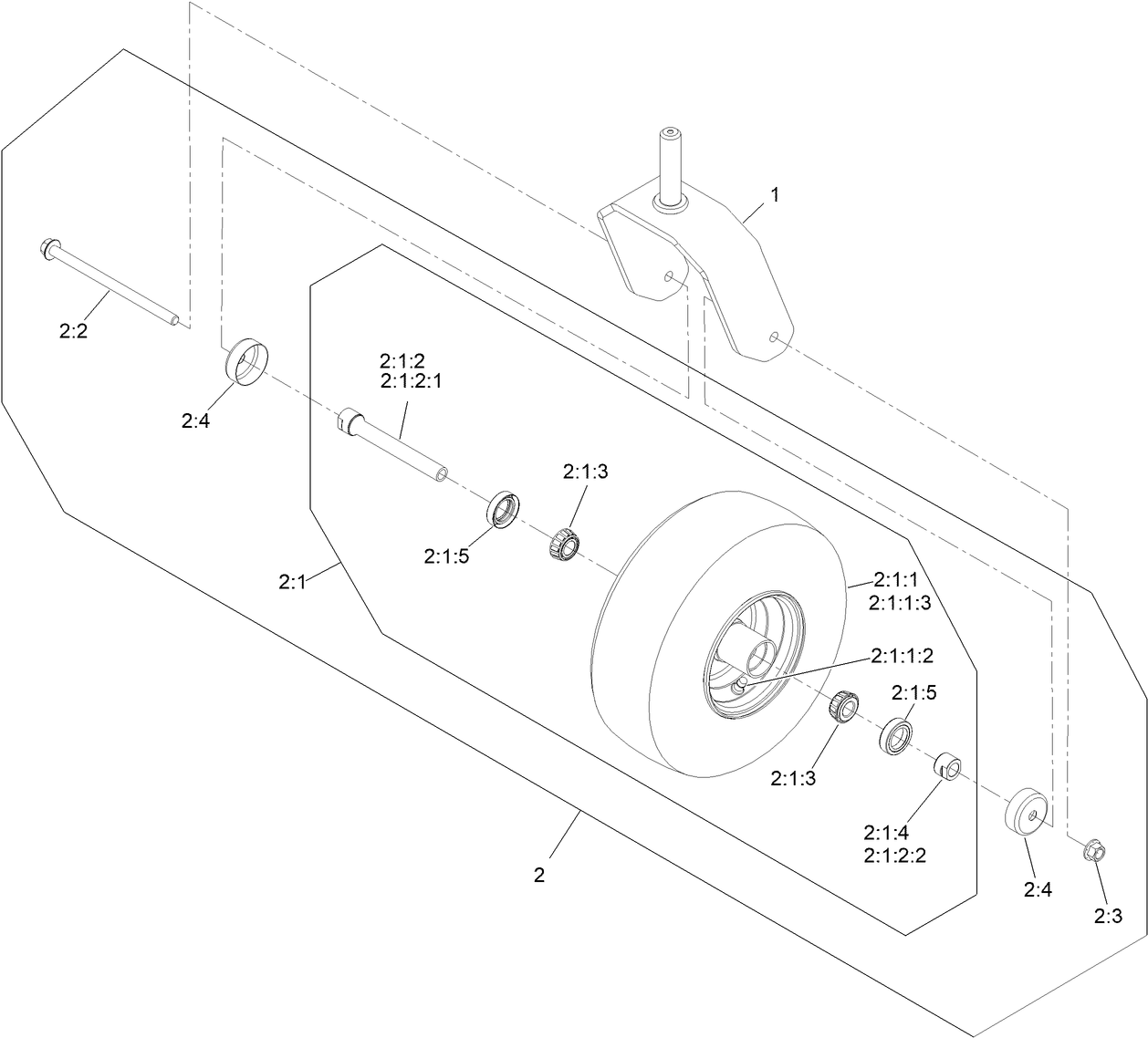 Fork and Caster Assembly