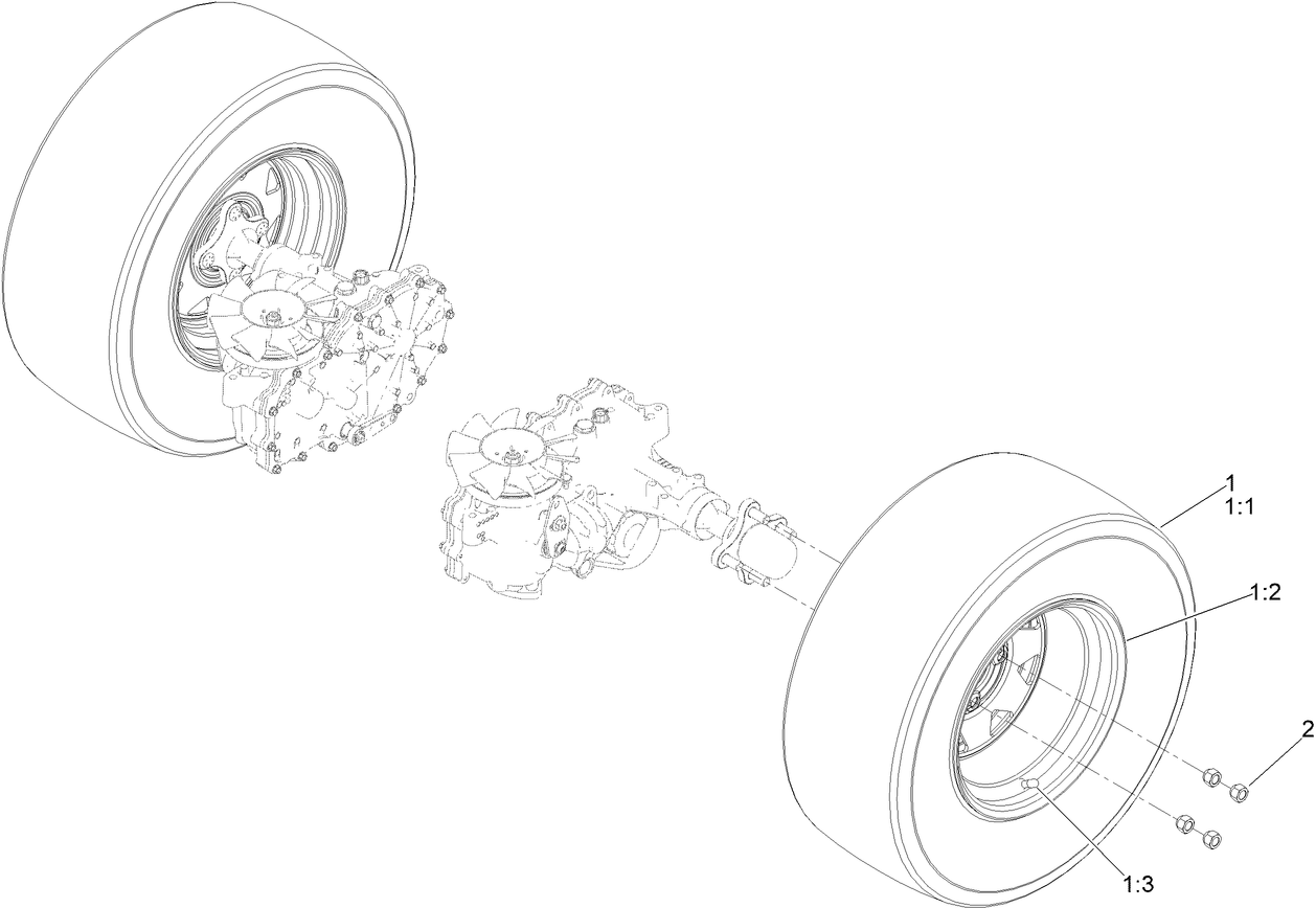 Rear Drive Wheel Assembly
