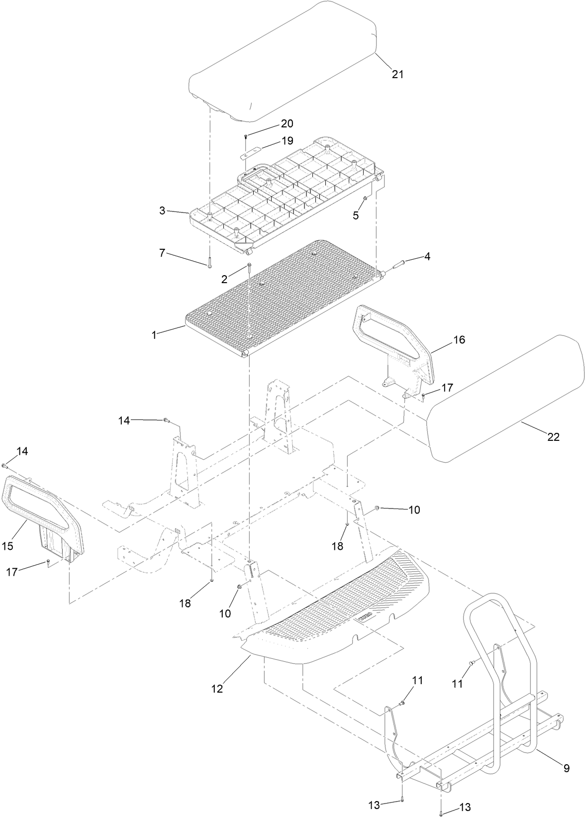 Rear Facing Seat Assembly