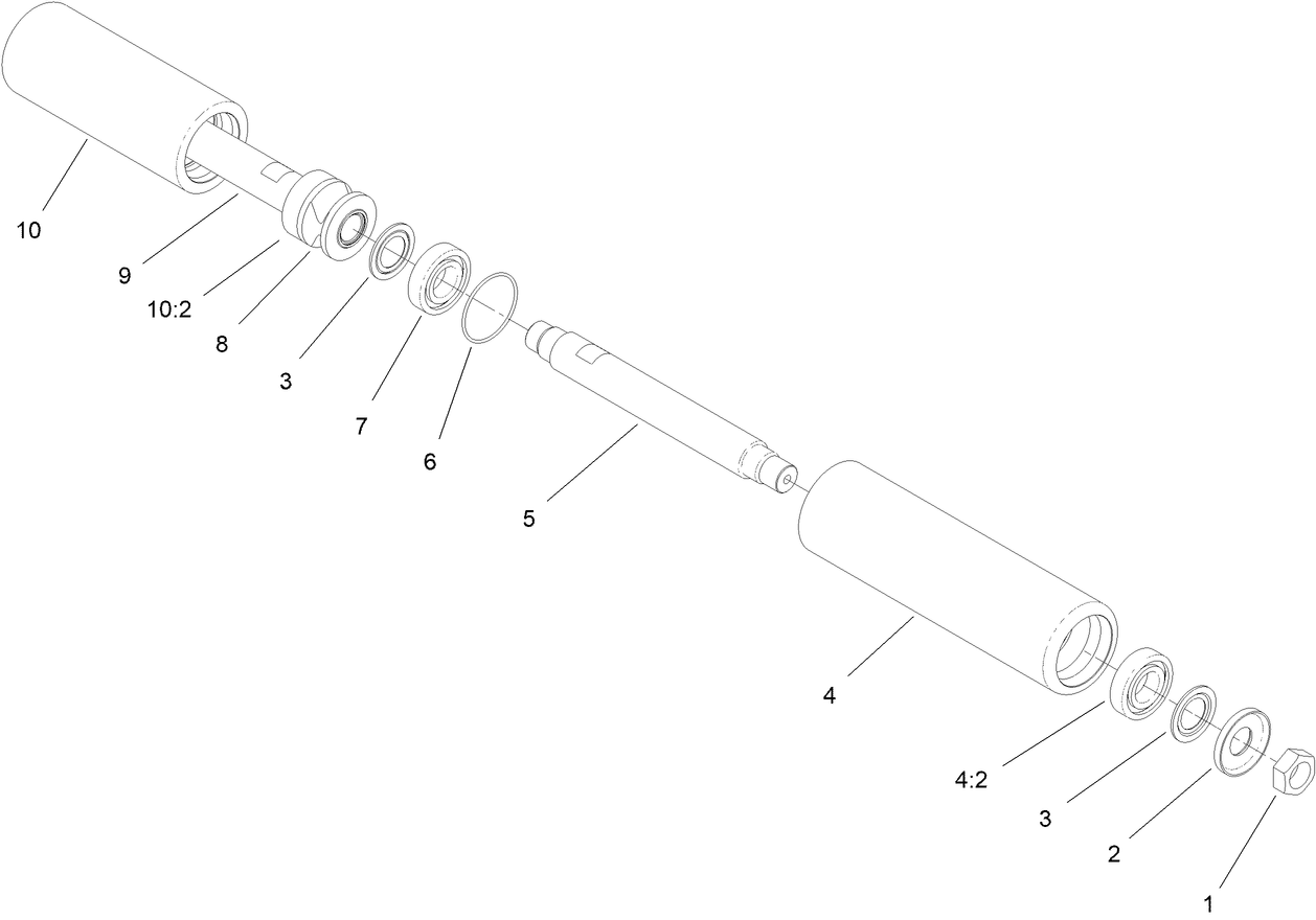 Complete Short Steering Roller Assembly No. 140-5546