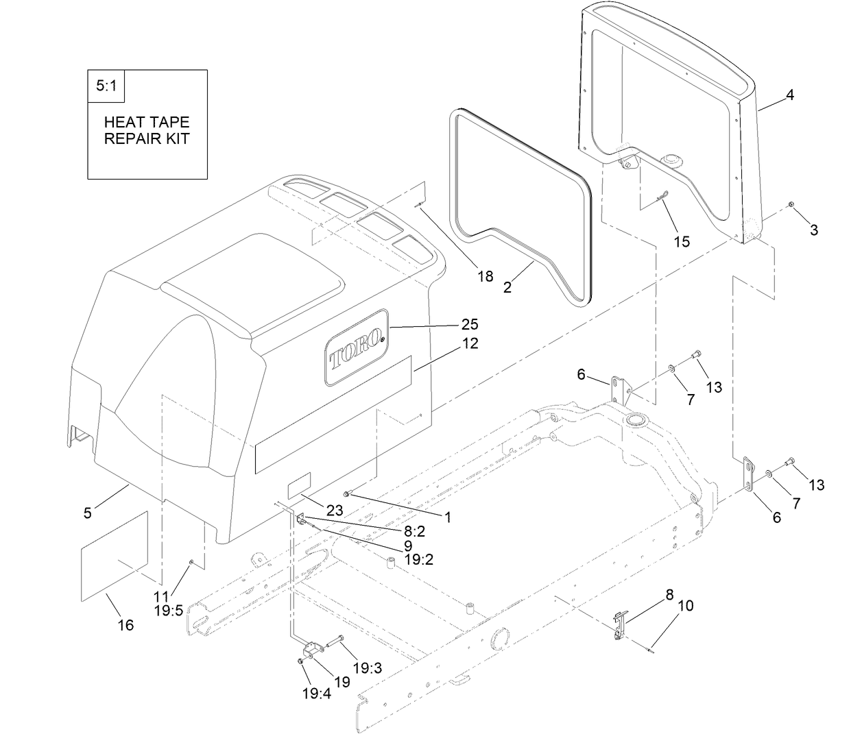 Hood and Screen Assembly
