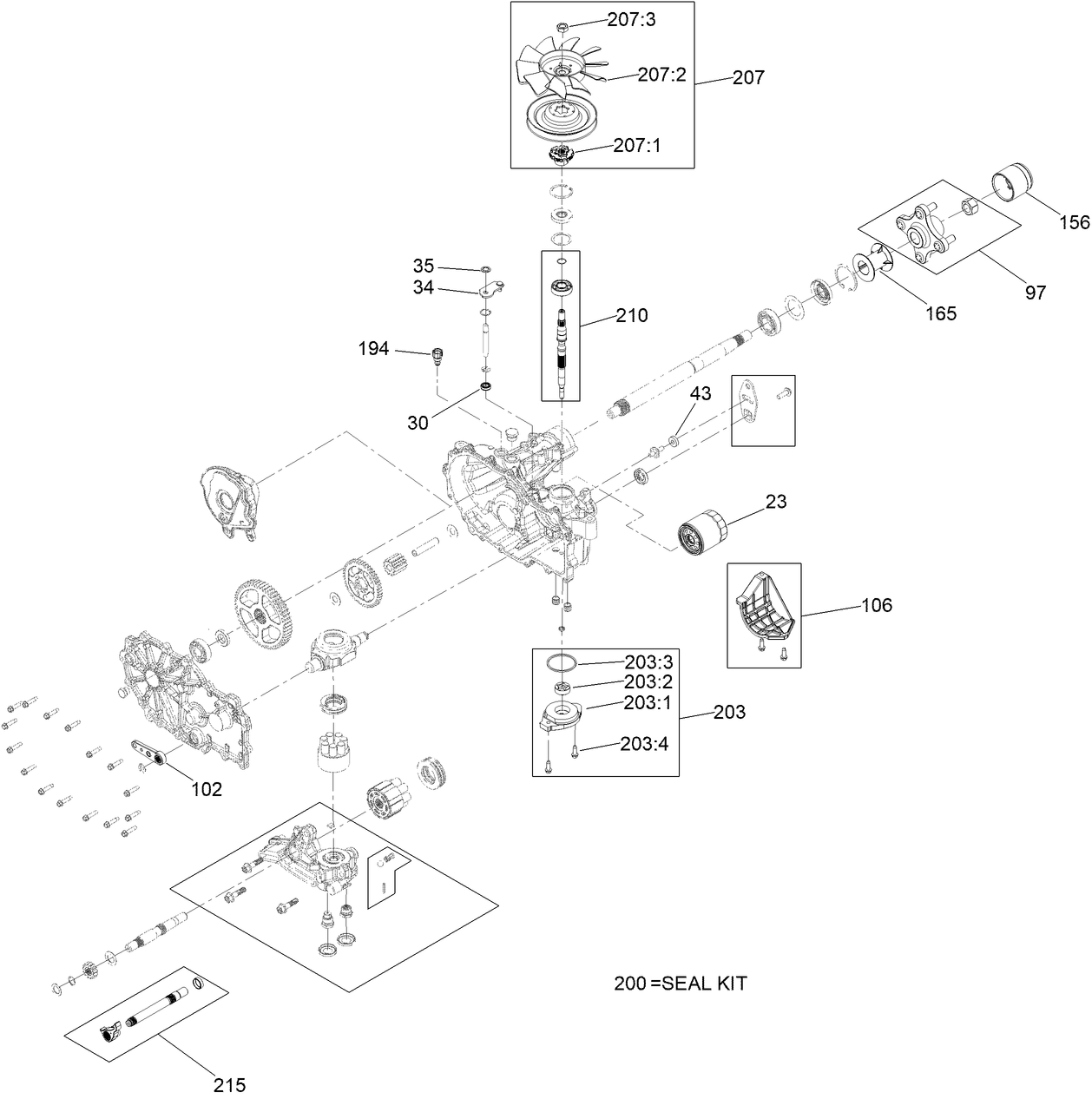 LH Transaxle Assembly No. 145-8424