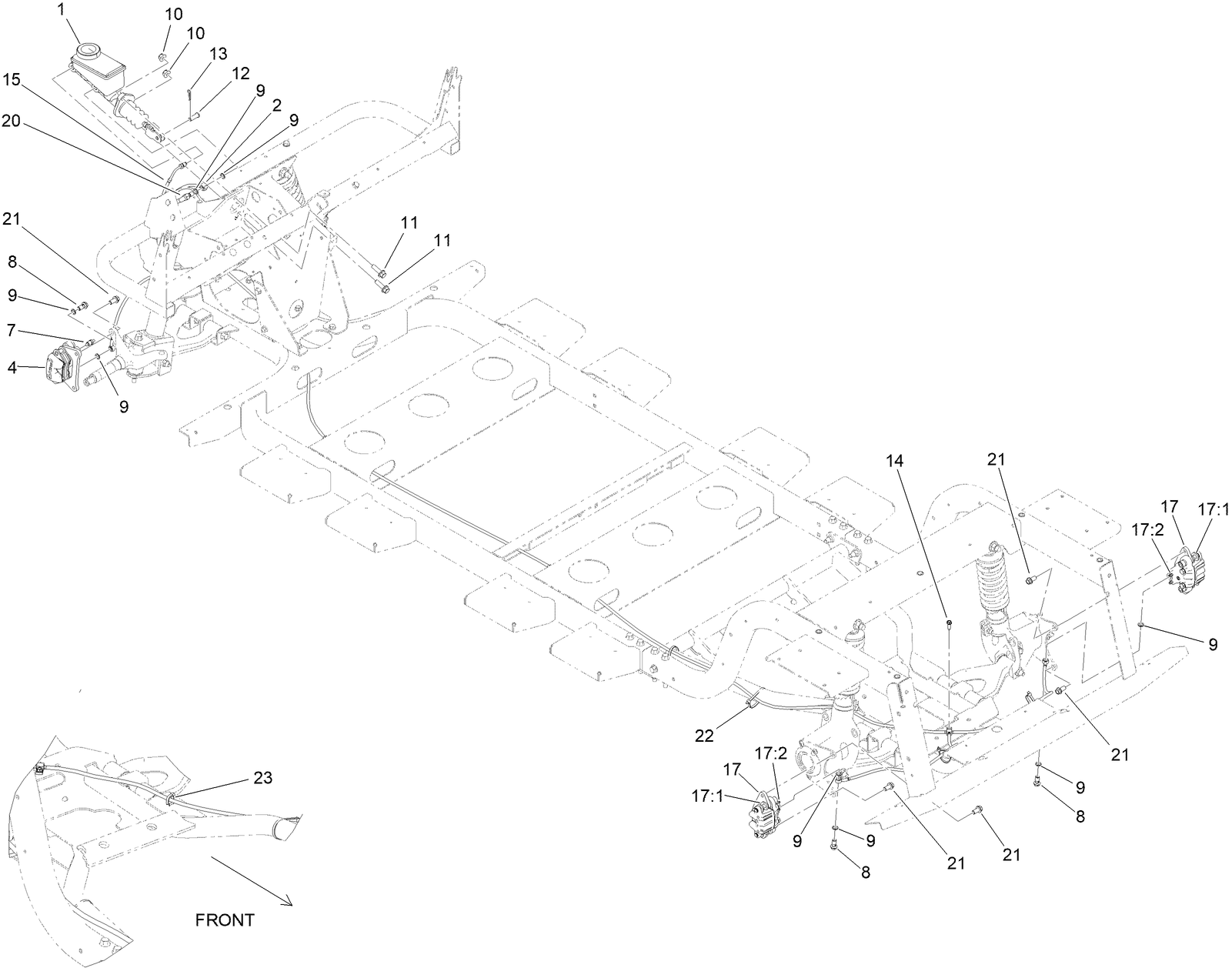 Front and Rear Brake Assembly