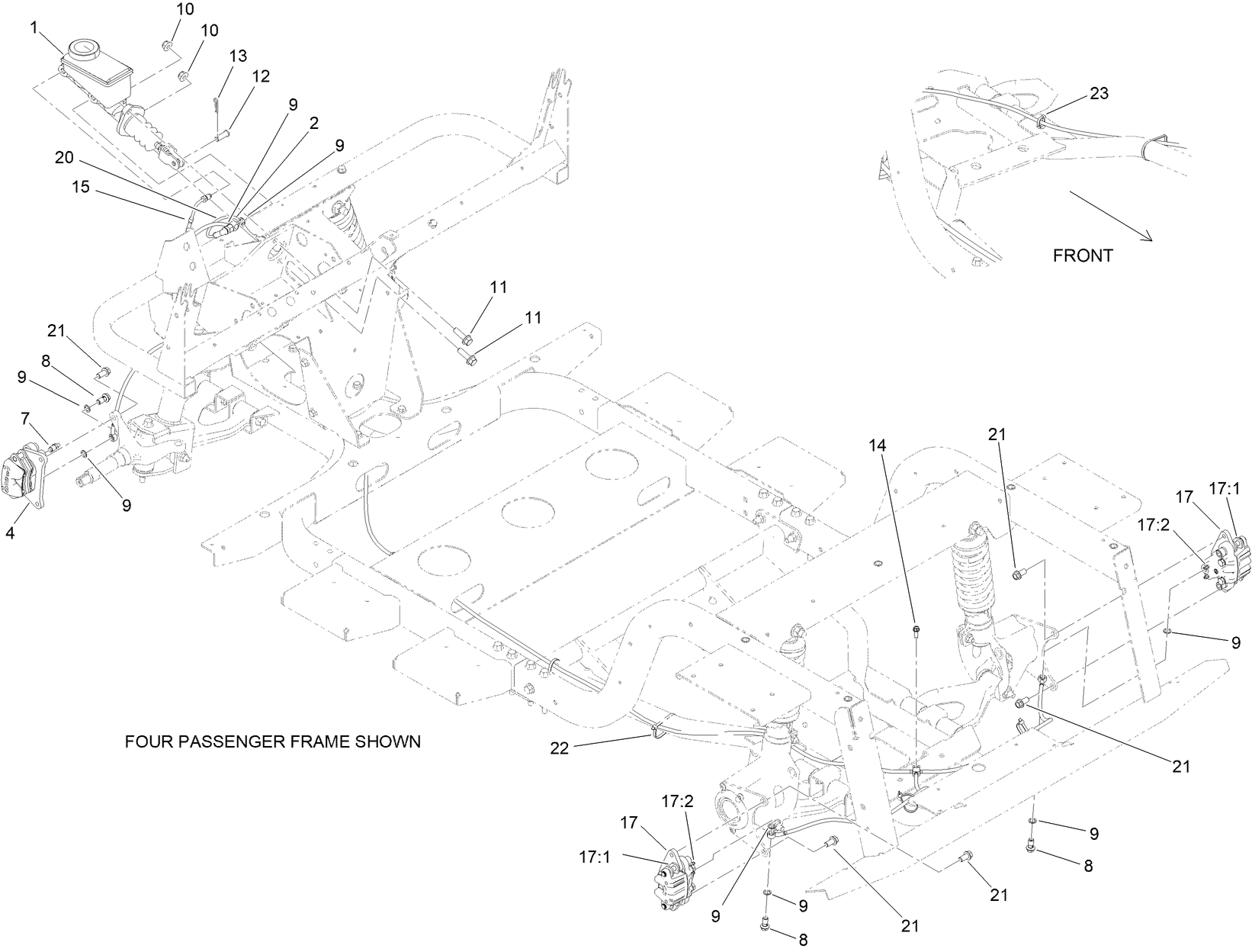 Front and Rear Brake Assembly