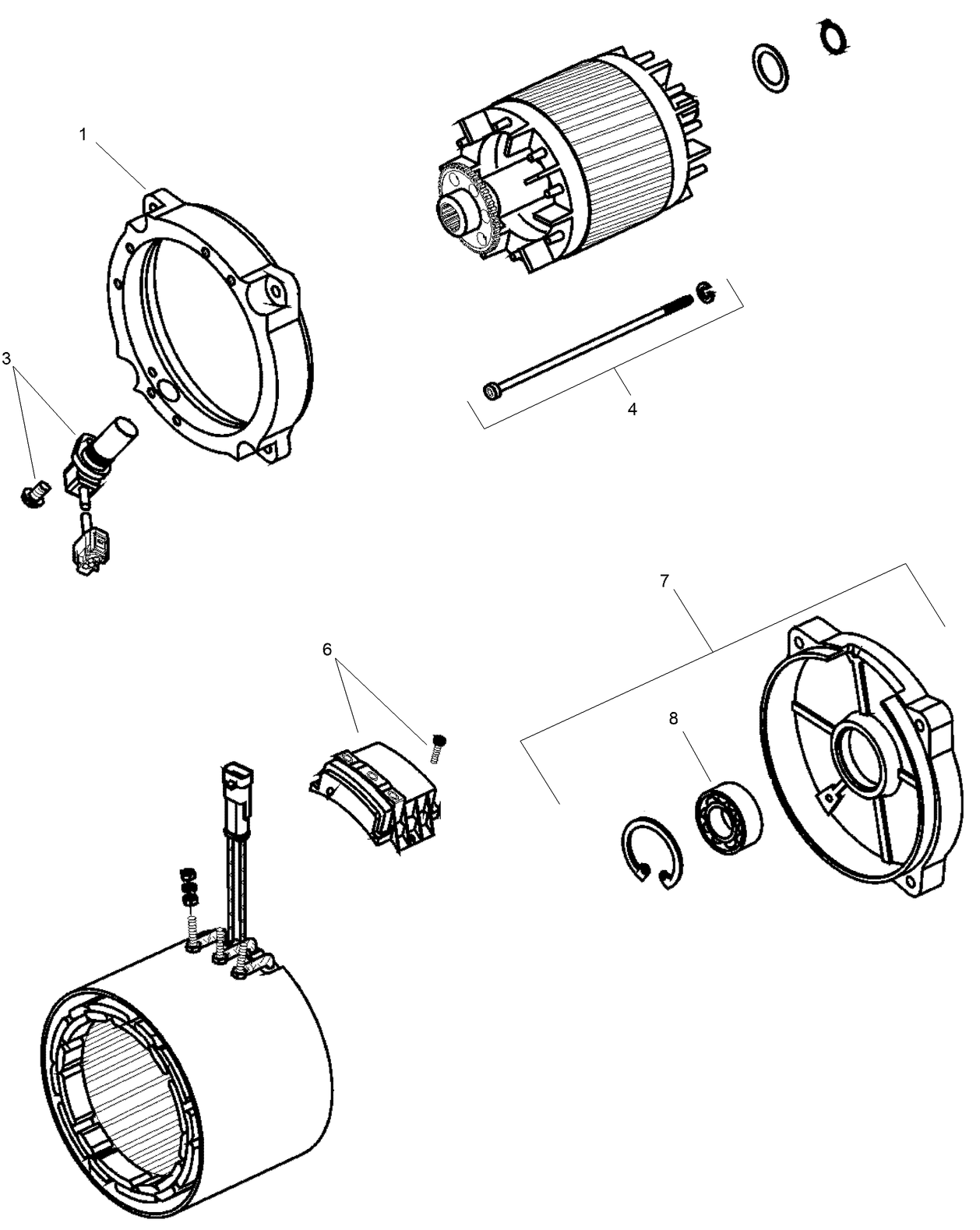 Electric Motor Assembly No. 137-6936